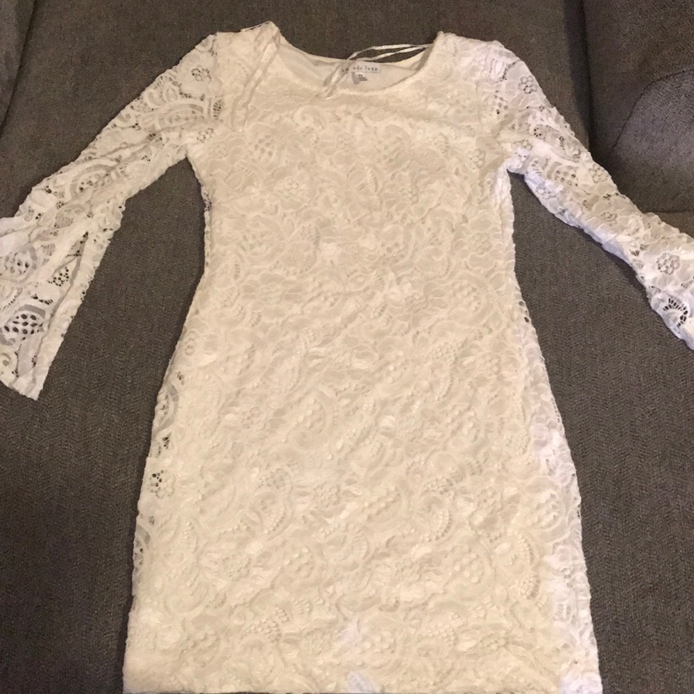 Cute white mini dress
